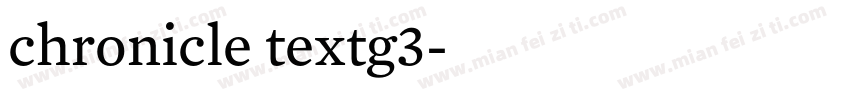 chronicle textg3字体转换